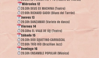 PROGRAMACIN DE LA CASA DE LA CULTURA DE MAR AZUL MERCEDES SOSA